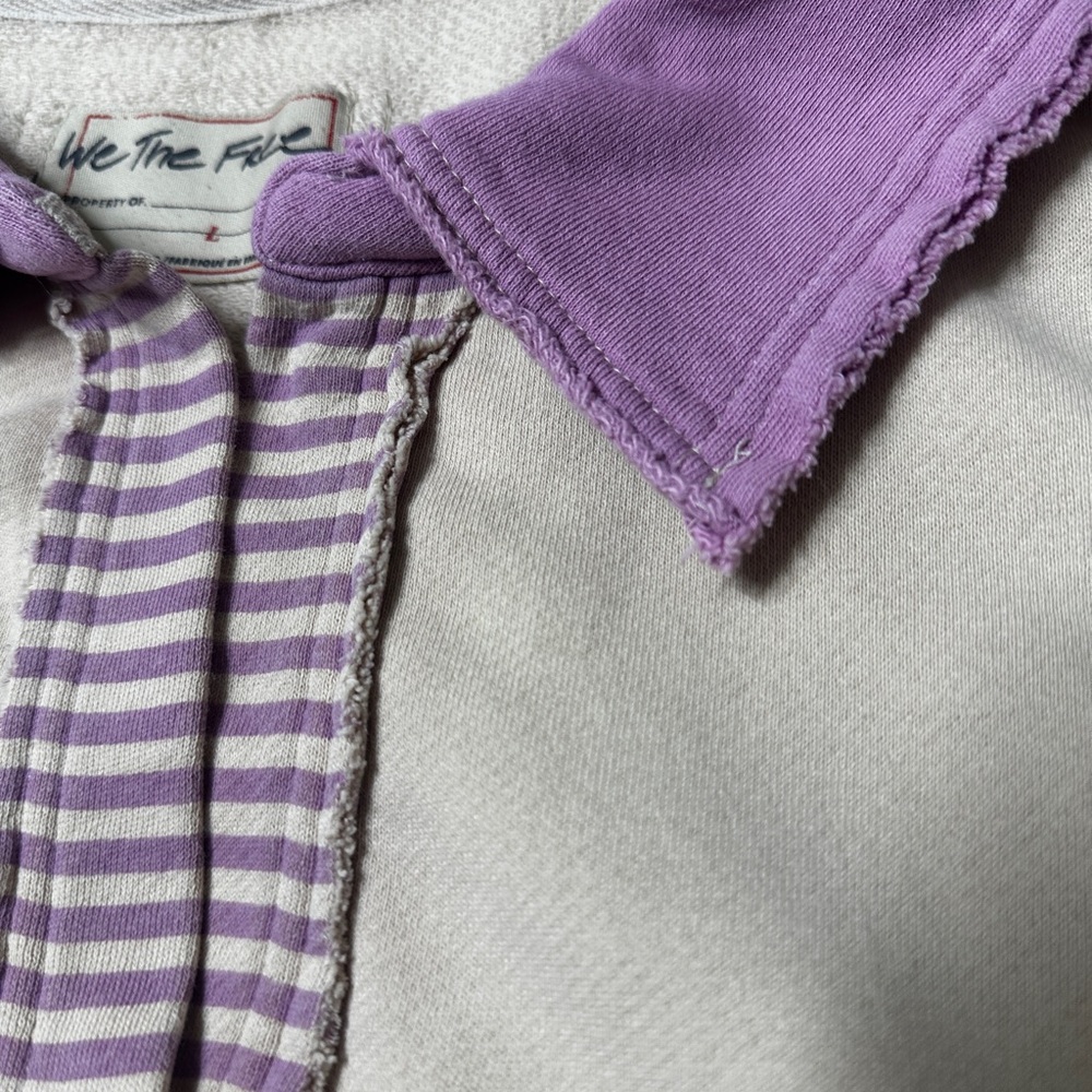 Free People We The Free Clean Prep Polo Pullover Size Large - Picture 8 of 11